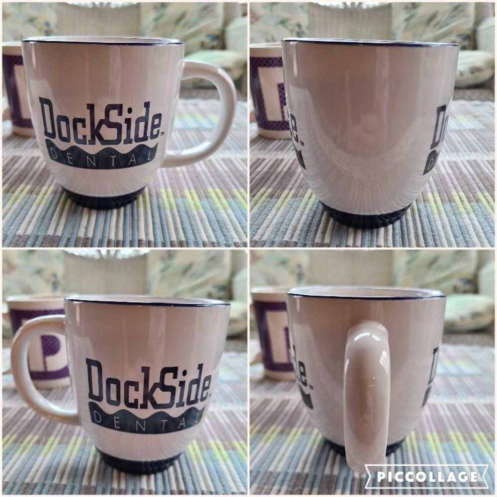 Coffee Mug Cup Lot - Vintage Christmas, Valentine, "D" Monogram, Dockside Dental - Picture 9 of 13